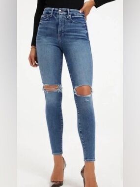 Good American Good Curve Skinny Crop